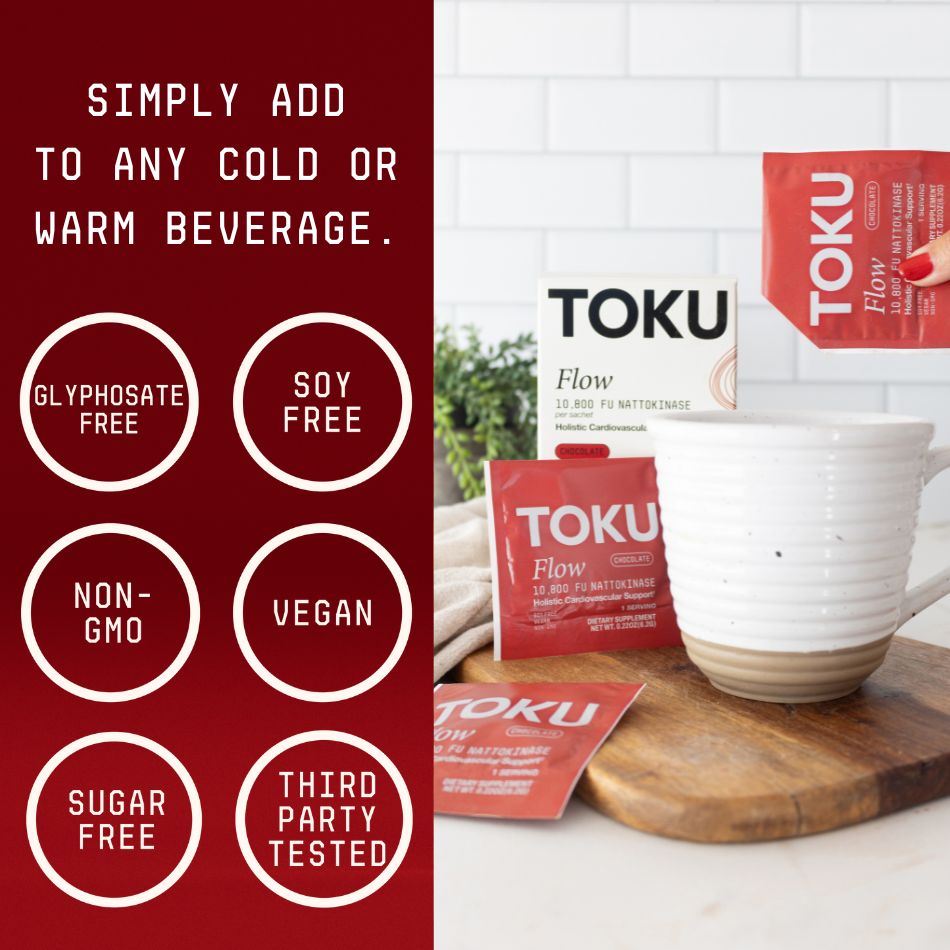 Toku Flow | Nattokinase Supplement (10,800 FU) - Toku - Chocolate