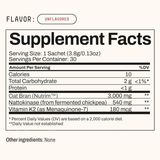 Unflavored Fact Panel