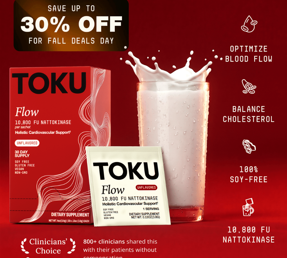 Toku Flow | Nattokinase Supplement (10,800 FU) - Toku - Unflavored