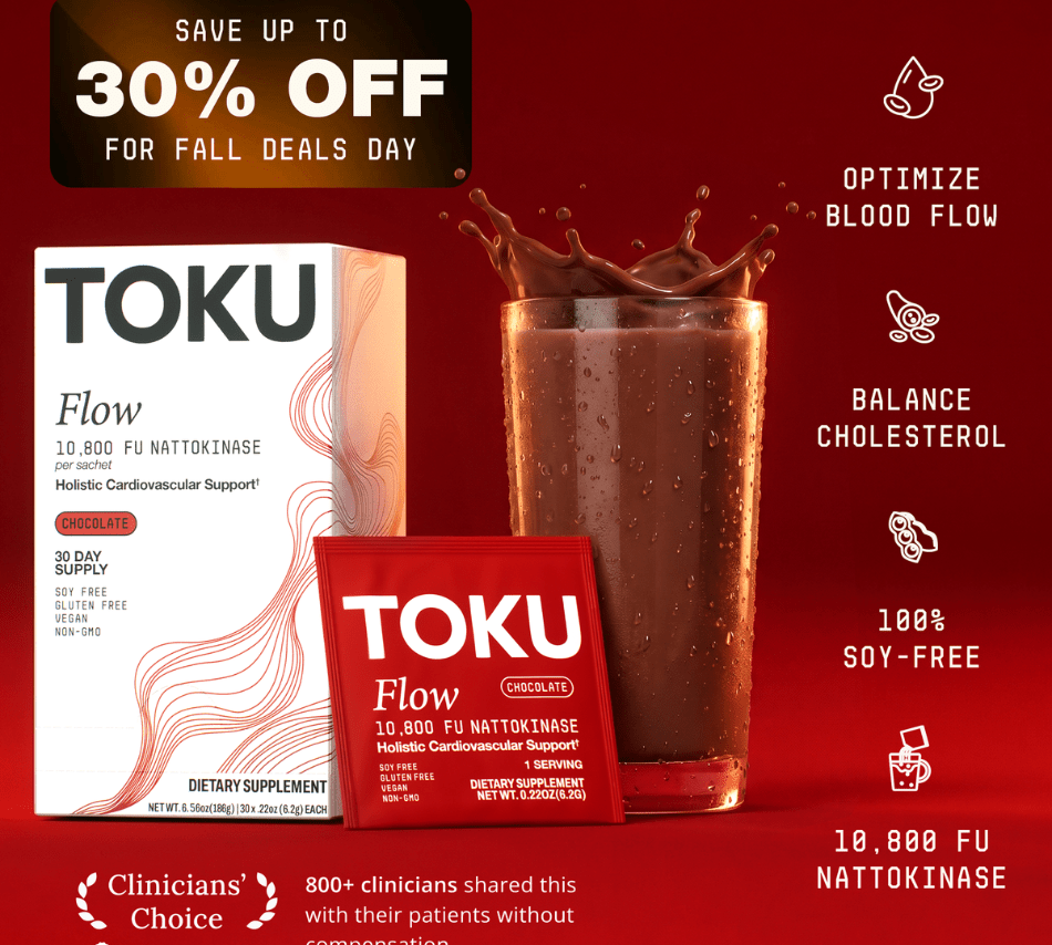 Toku Flow | Nattokinase Supplement (10,800 FU) - Toku - Chocolate