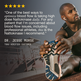 Toku Flow Nattokinase Supplement Review. Available in Chocolate and Unflavored.